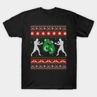 Boxing Ugly Christmas Sweater T-Shirt